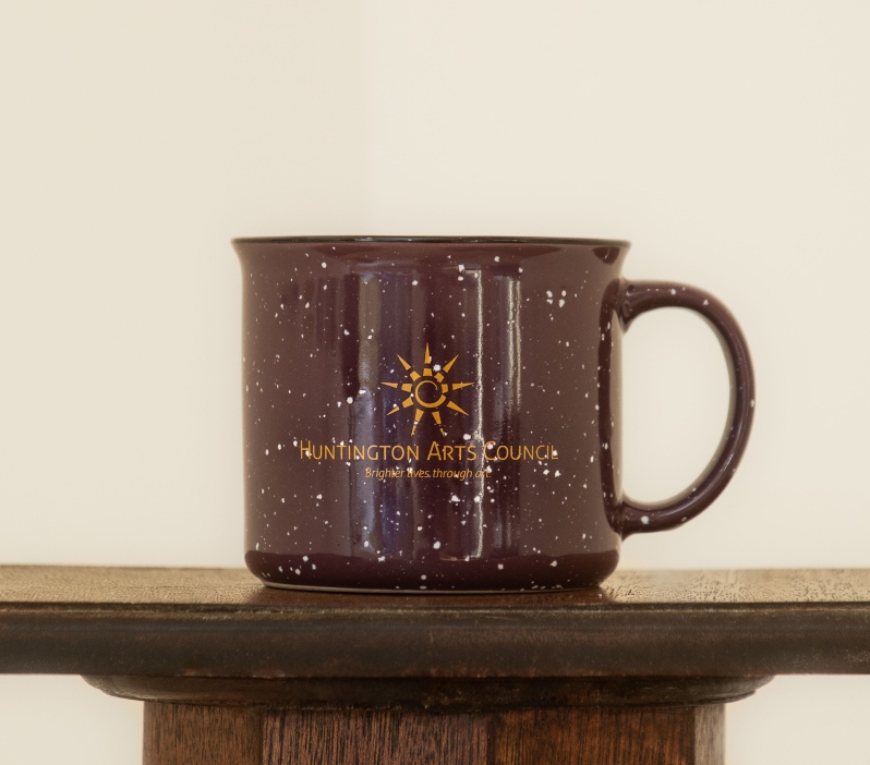 Product Description: Large purple ceramic campfire mug with mango HAC logo. Holds 15 oz.</br> HAC Logo Ceramic Campfire Mug (15oz)